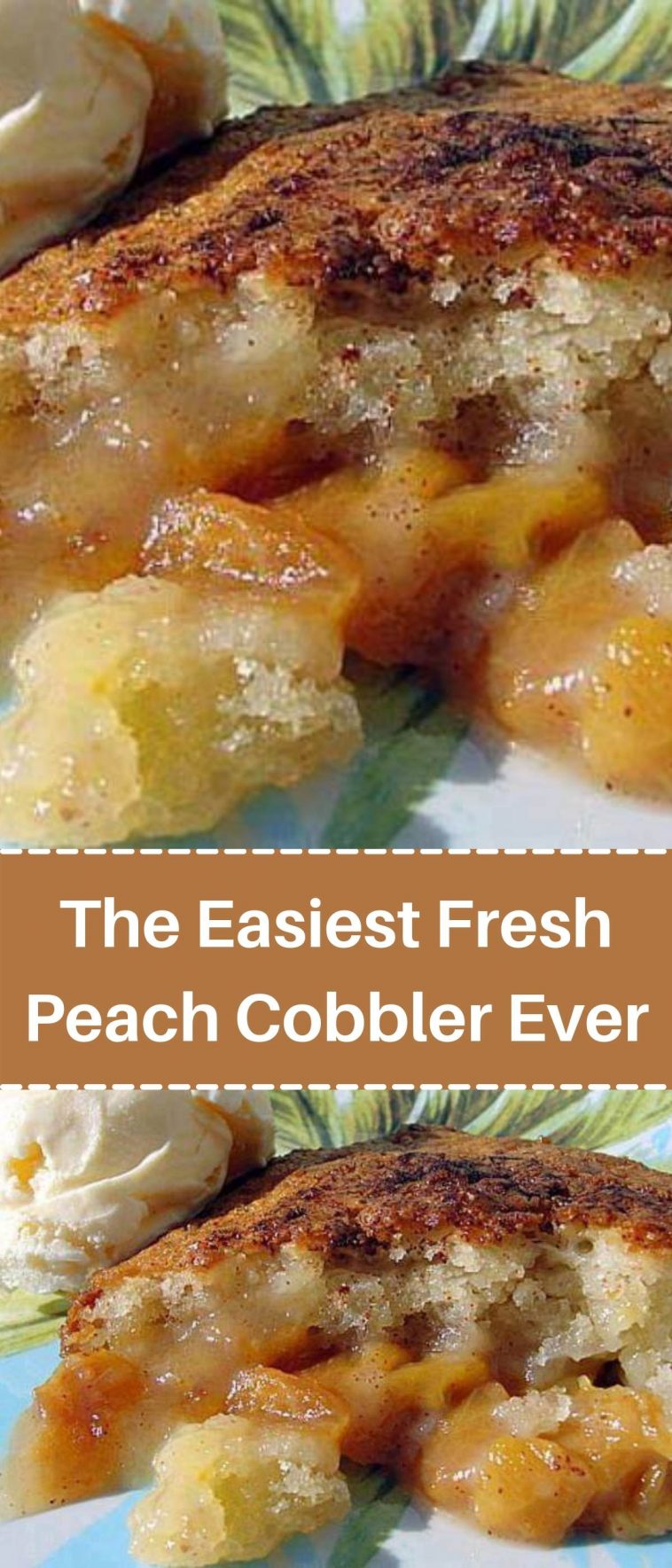 The Easiest Fresh Peach Cobbler Ever