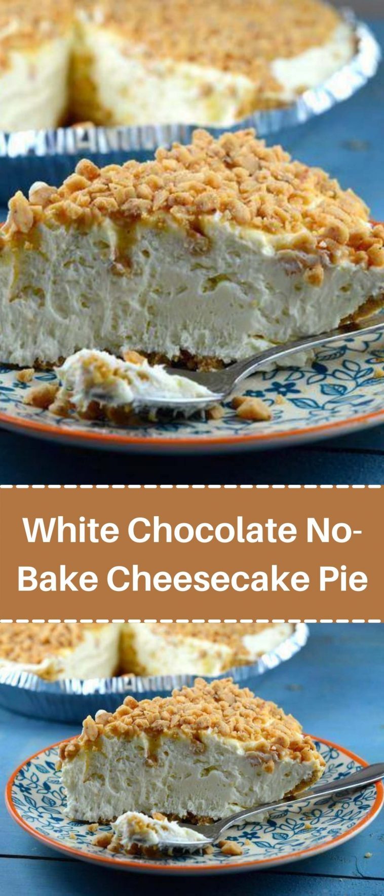 White Chocolate No-Bake Cheesecake Pie