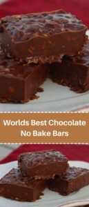 Worlds Best Chocolate No Bake Bars