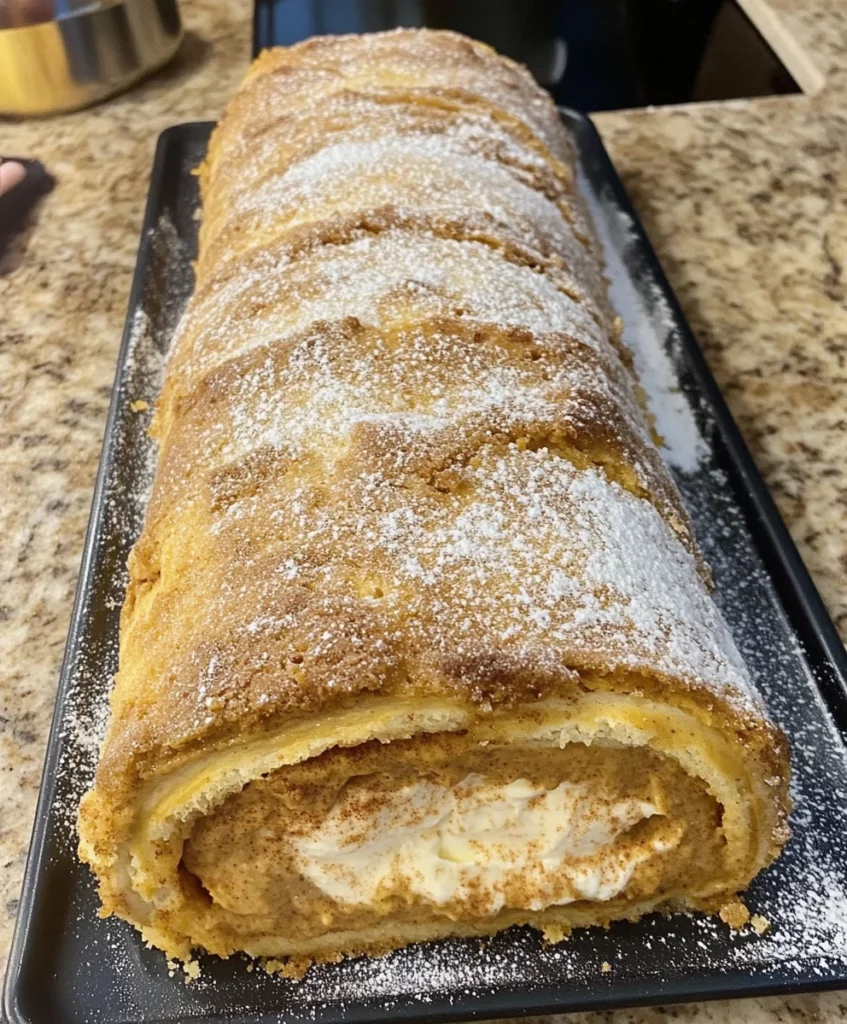 Creamy Filled Pumpkin Roll Recipe