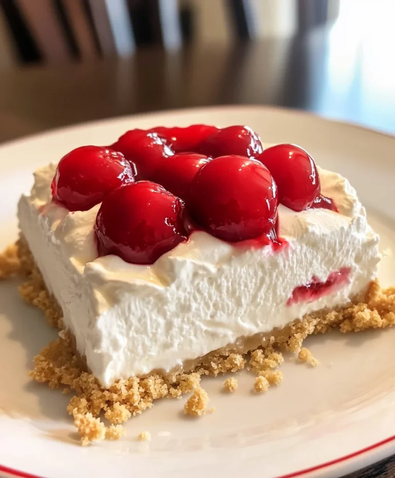 Easy No-Bake Cherry Delight
