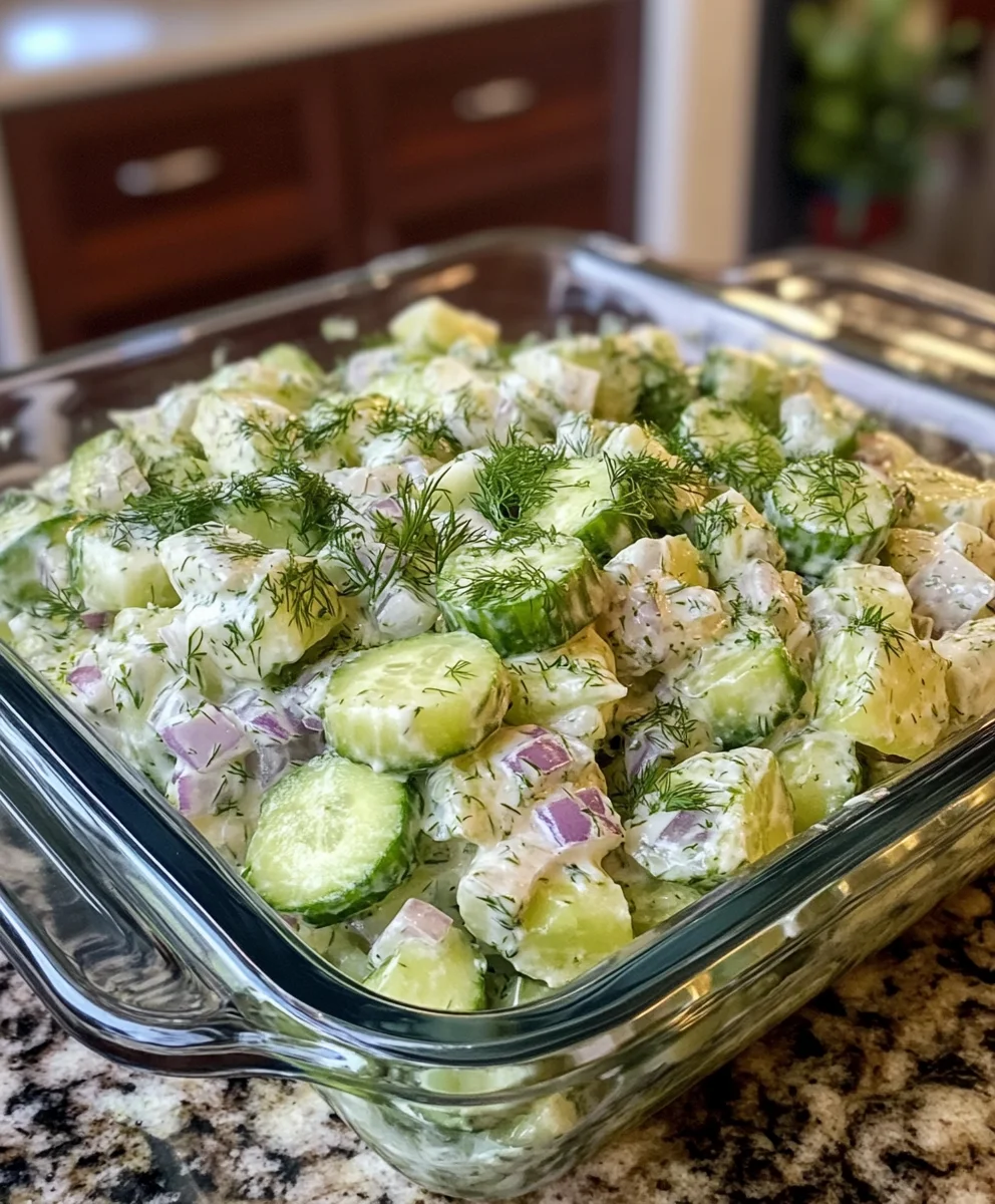 GRANDMA’S CUCUMBER SALAD