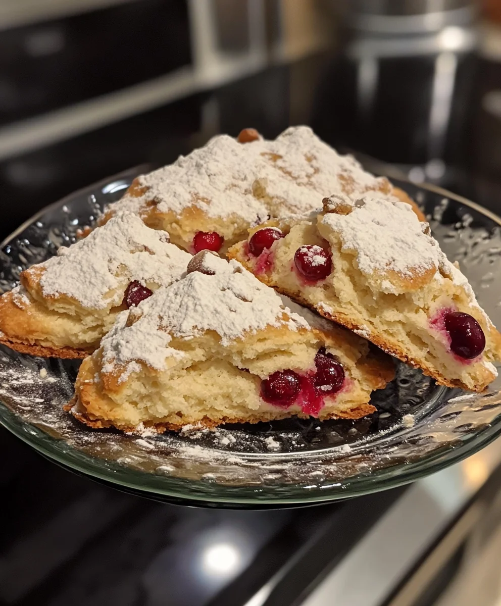 Cranberry Pine Nut Scones