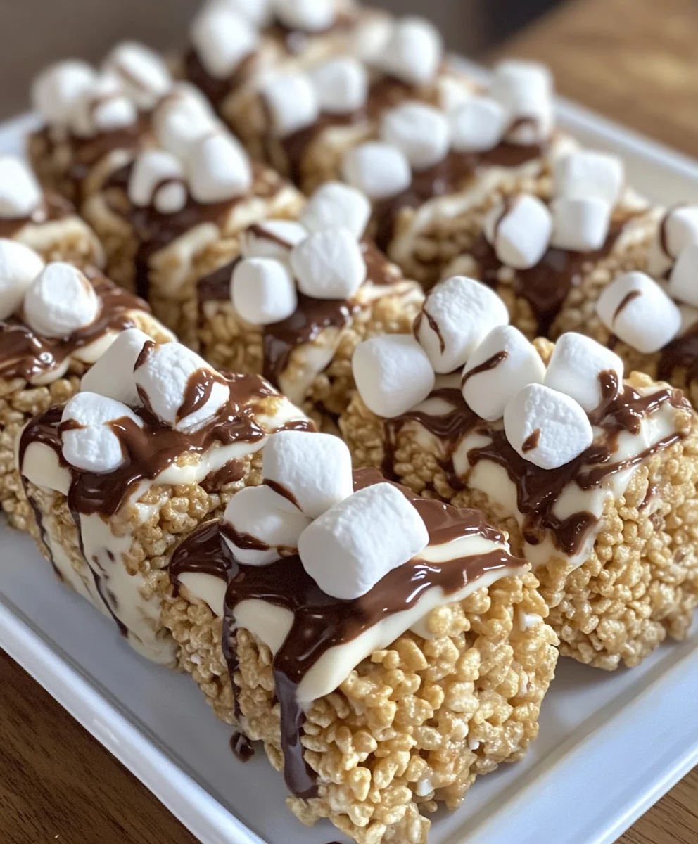 S’mores Rice Krispies Treats Pinwheels