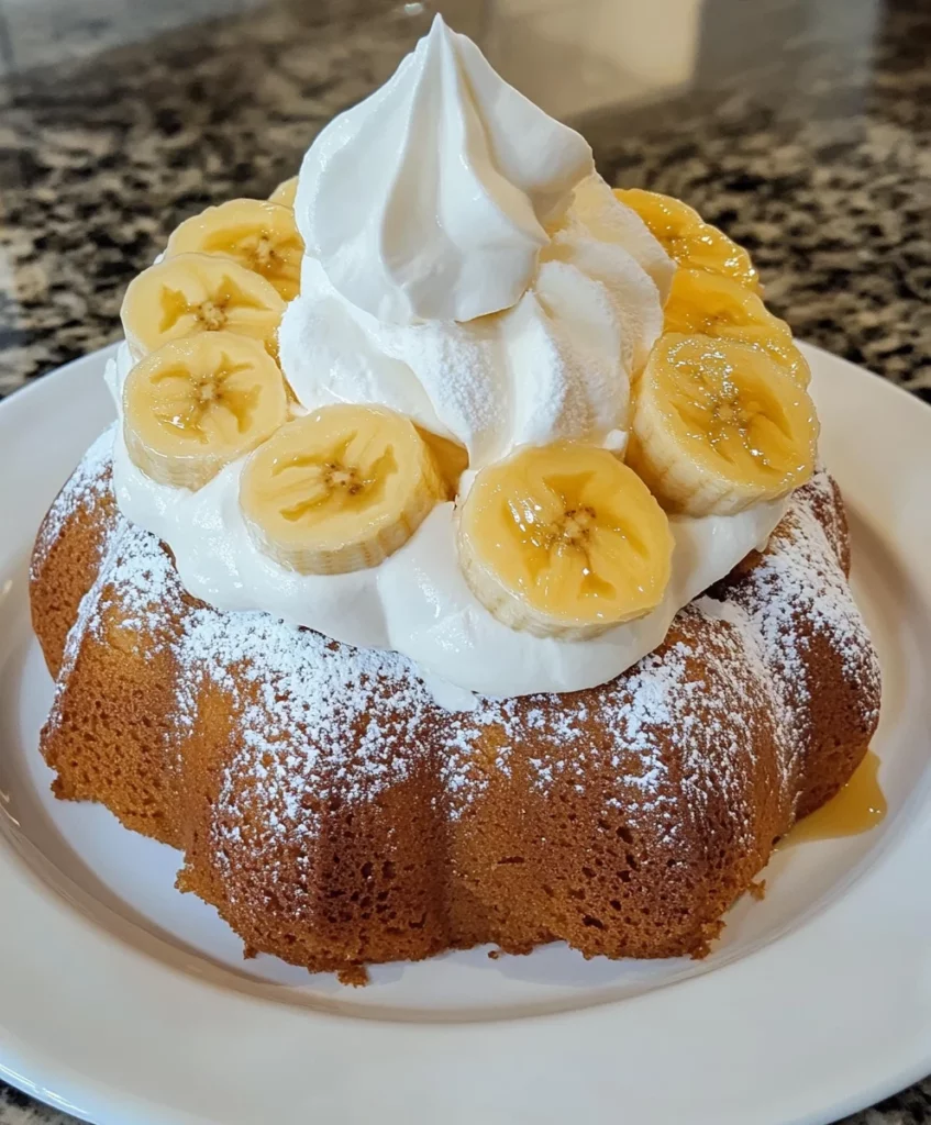 Banana Creme Bundt Cake