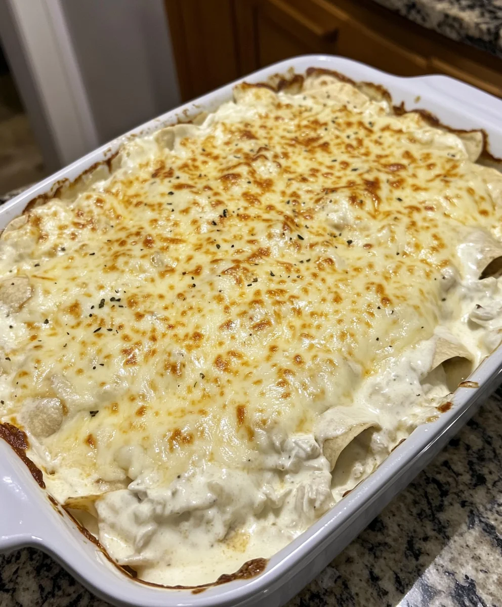 White Chicken Enchiladas