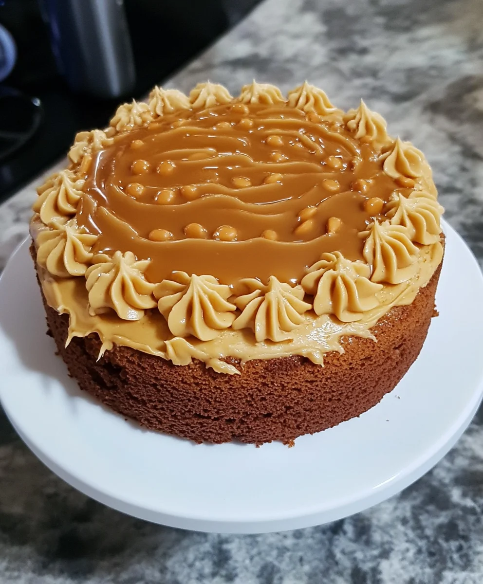 Butterscotch Cake with Caramel Icing