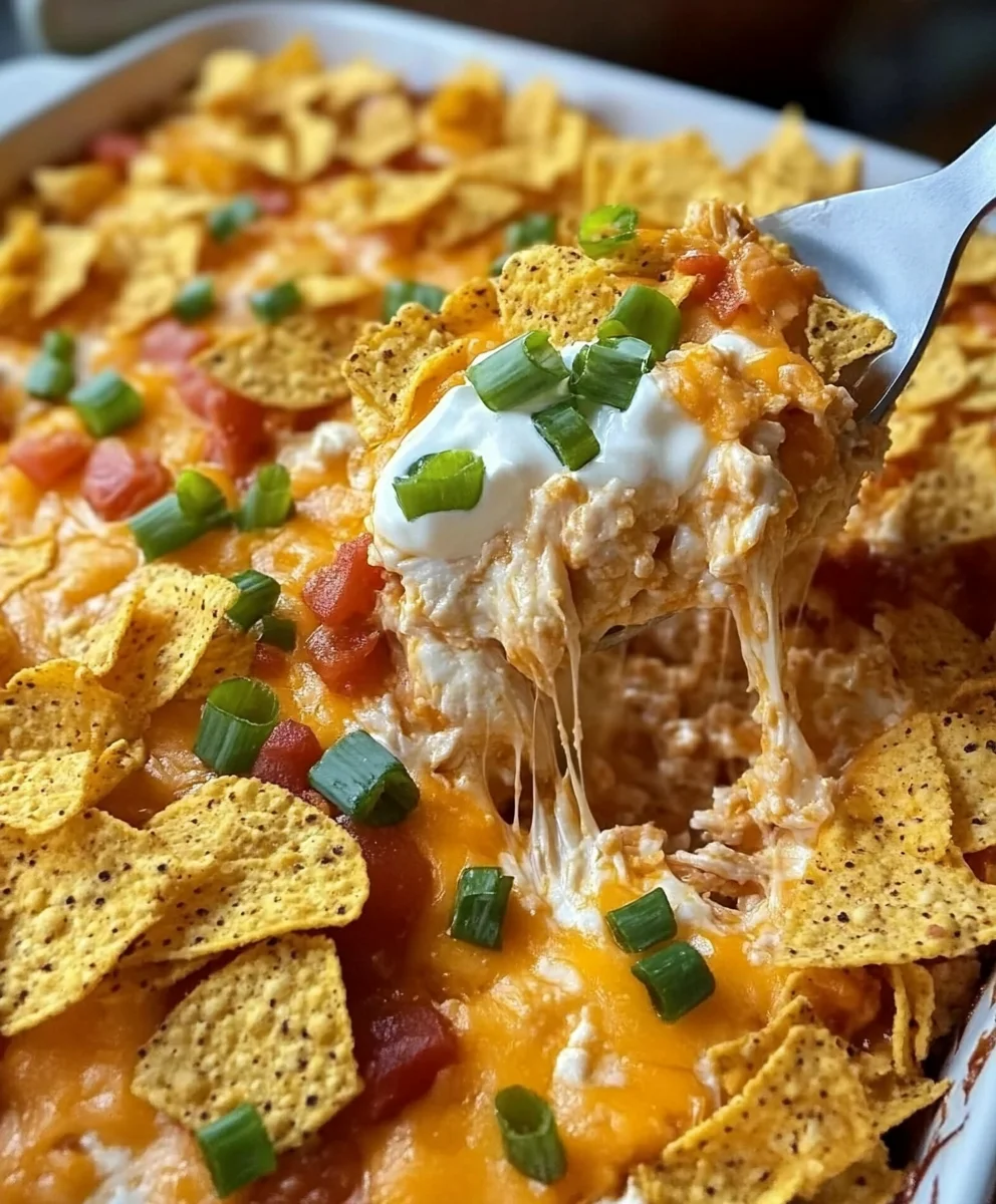 Dorito Chicken and Cheese Casserole