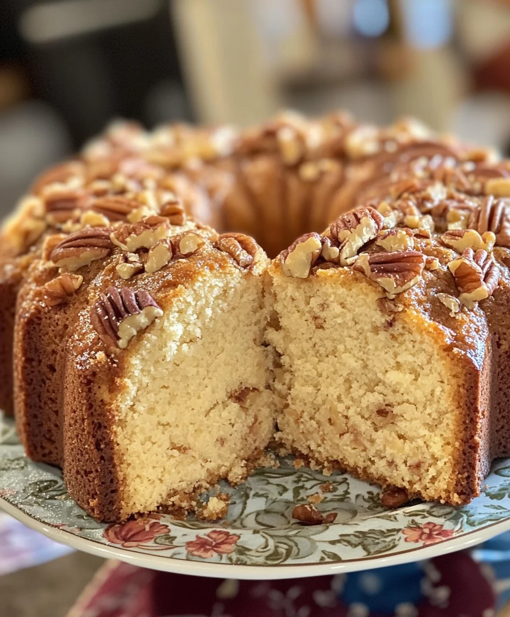 Southern Pecan Pound Cake