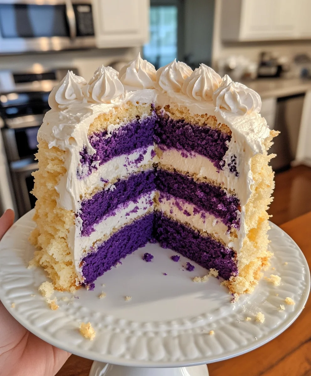 Purple Ombre Layer Cake