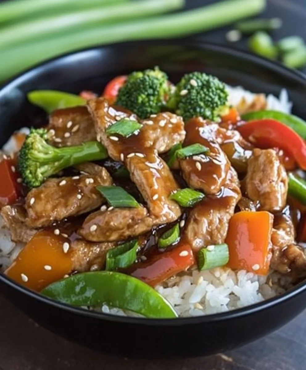 Stir fry steak or chicken With Veggies