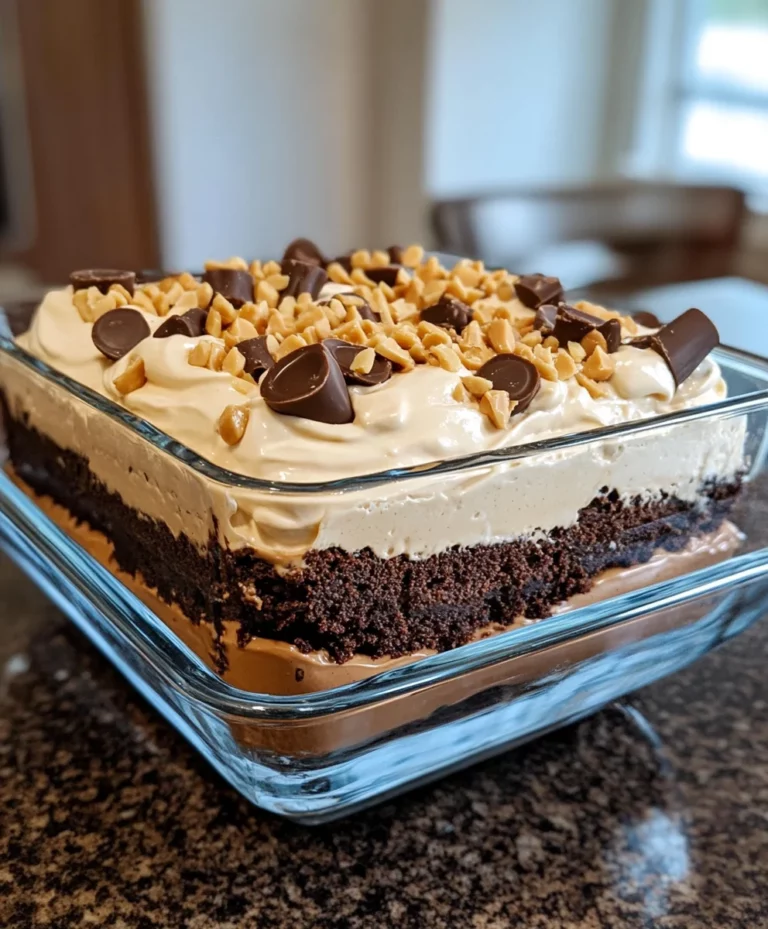 Peanut Butter Brownie Trifle