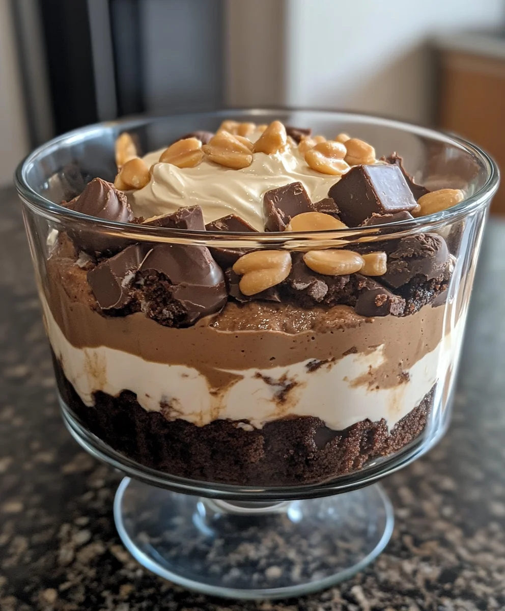 Peanut Butter Brownie Trifle