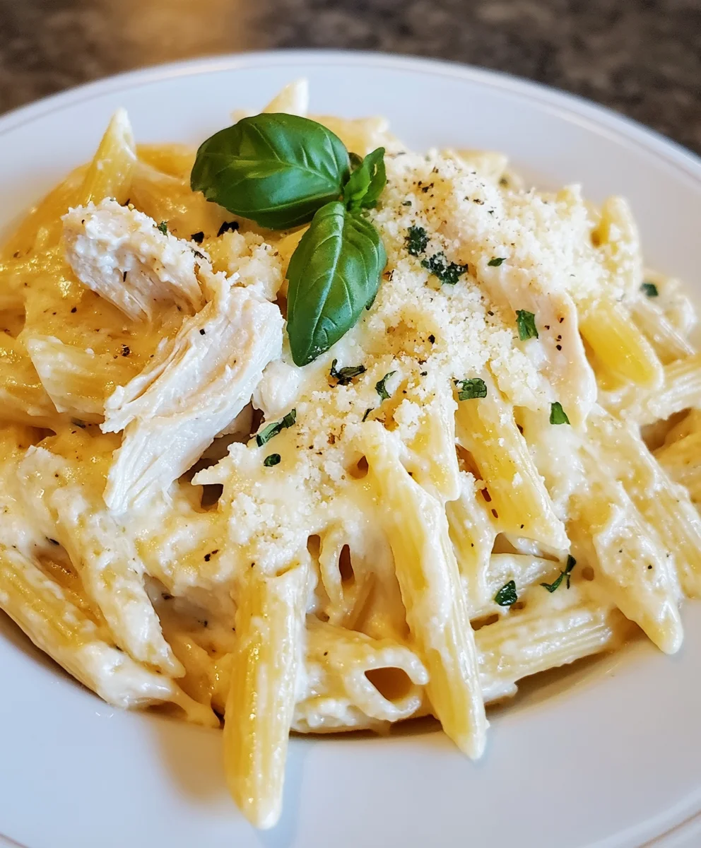 Four Cheese Chicken Pasta Bake