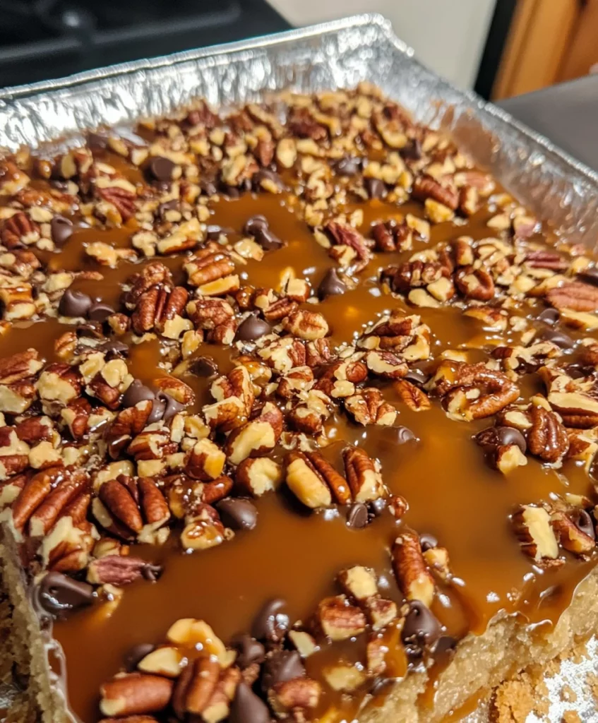 Turtle Cookie Bars