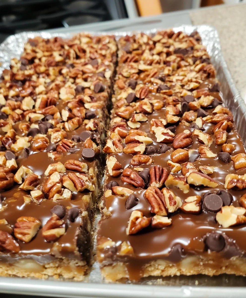 Turtle Cookie Bars
