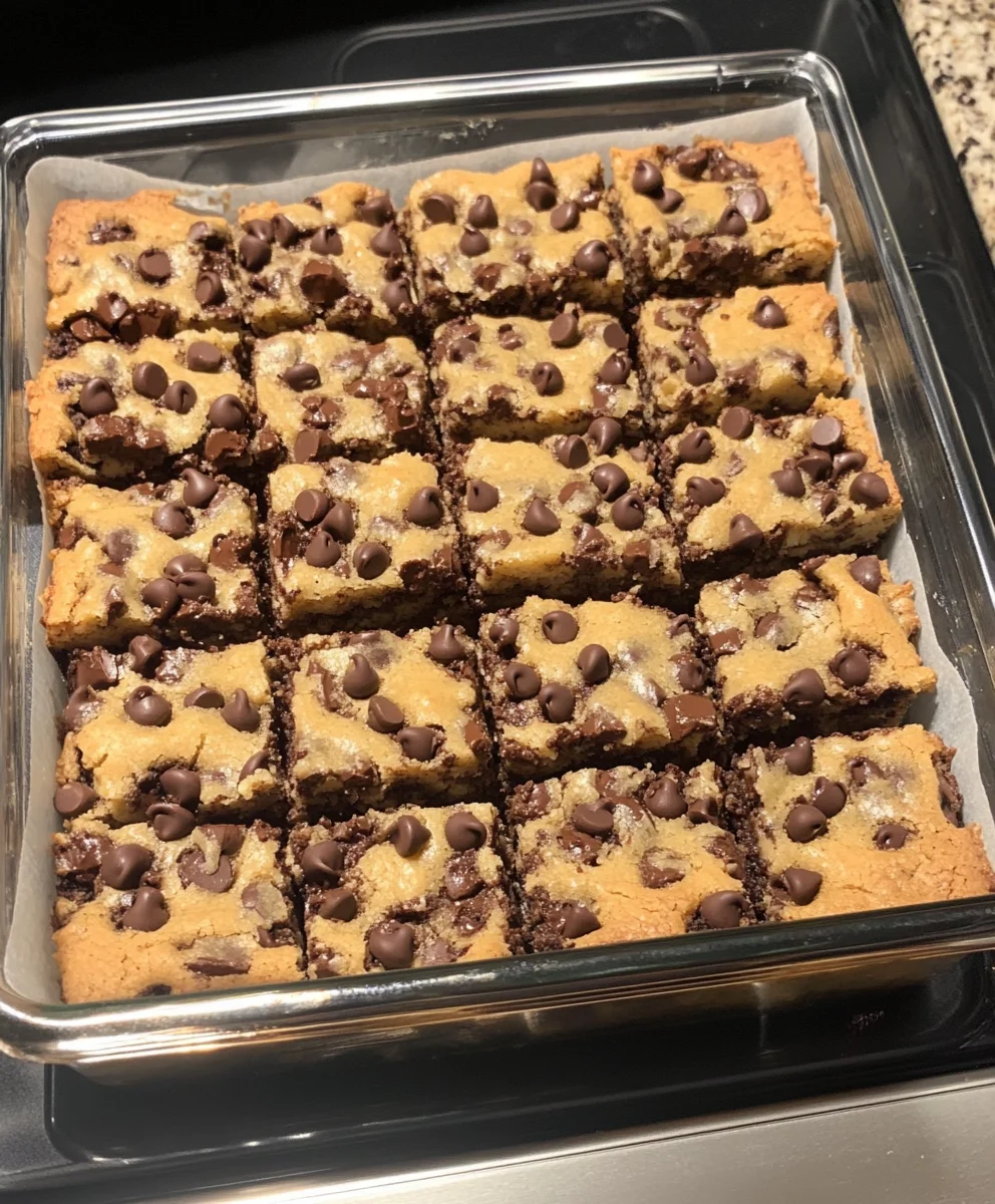 Lazy Chocolate Chip Cookie Bars