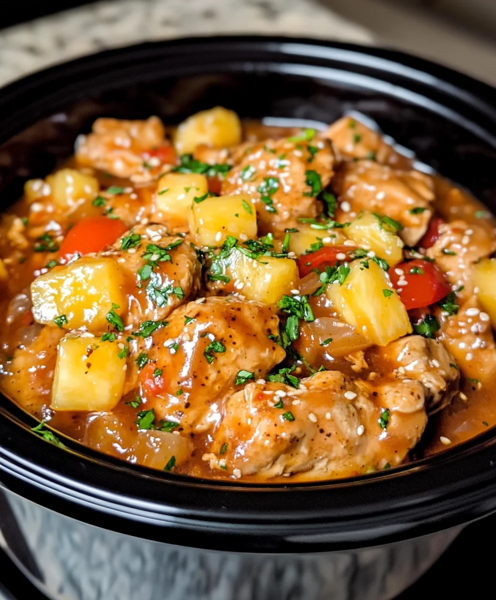 Crockpot Hawaiian Chicken
