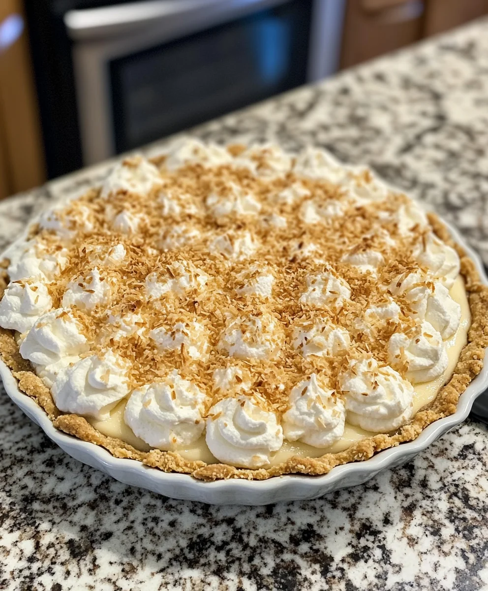 Bluebonnet Cafe Coconut Cream Pie