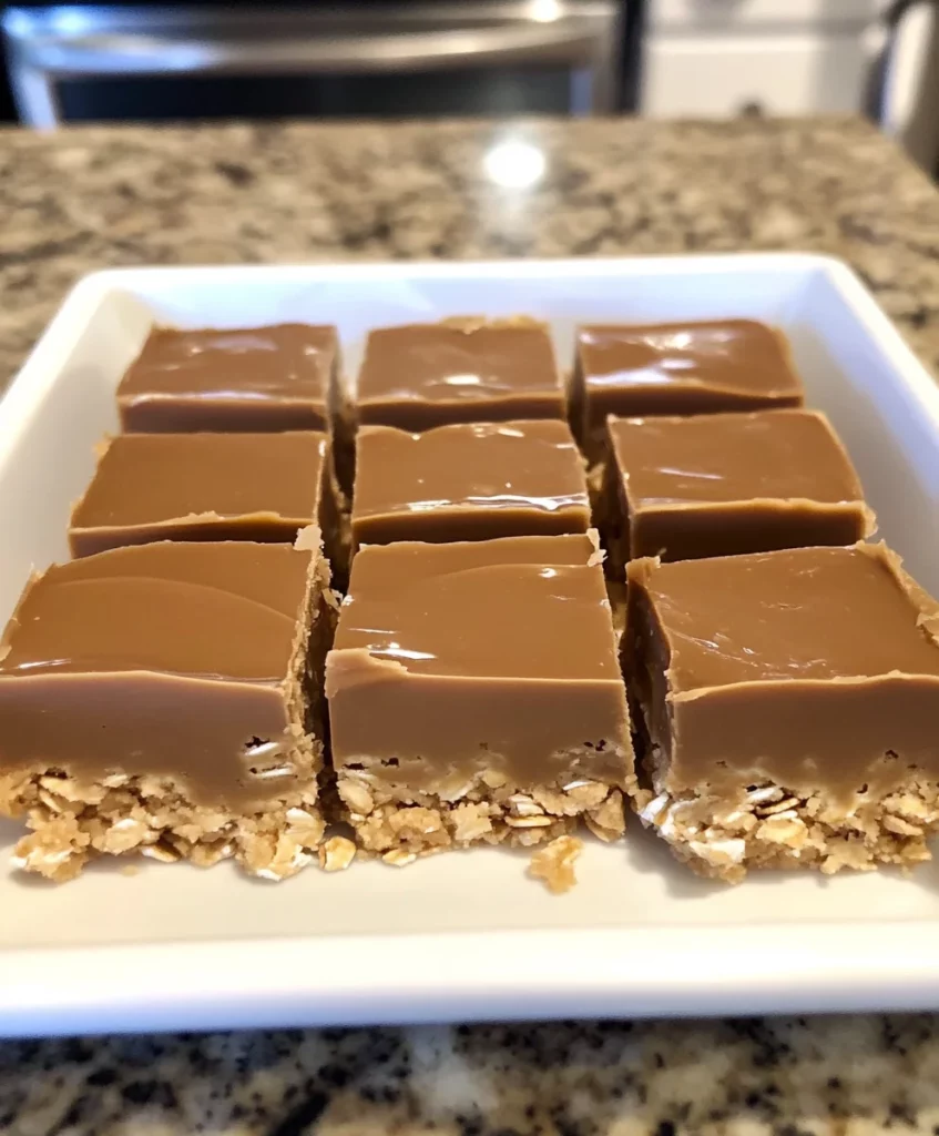 3 Ingredient No Bake Peanut Butter Bars