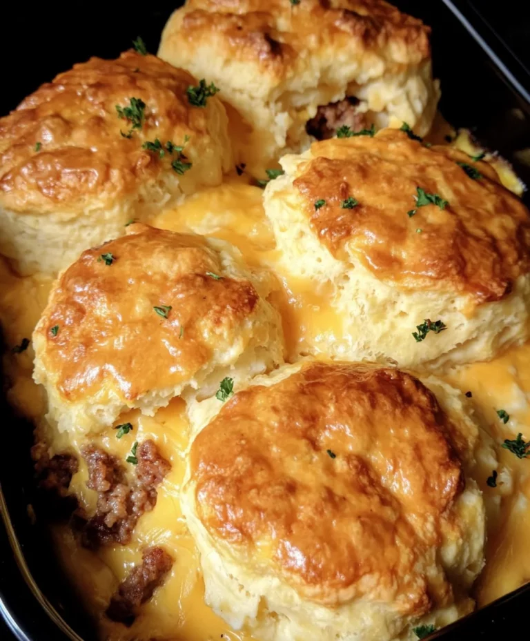 Sausage biscuit casserole