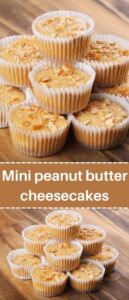 Мini peanut butter cheesecakes