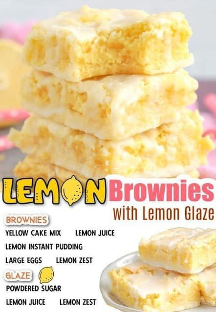 Lemon brownie