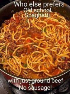 Old school spaghetti