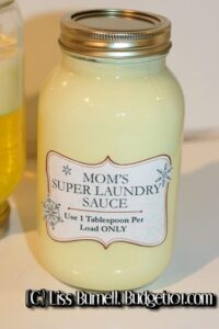 Original Mom’s Super Laundry Sauce Laundry Soap Recipe