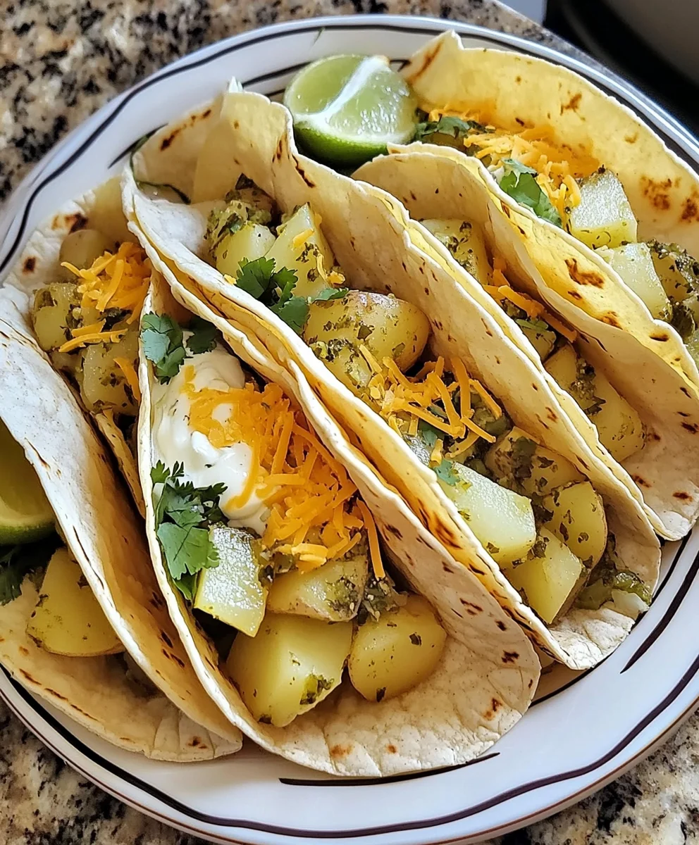 Potato Tacos with Green Chilies
