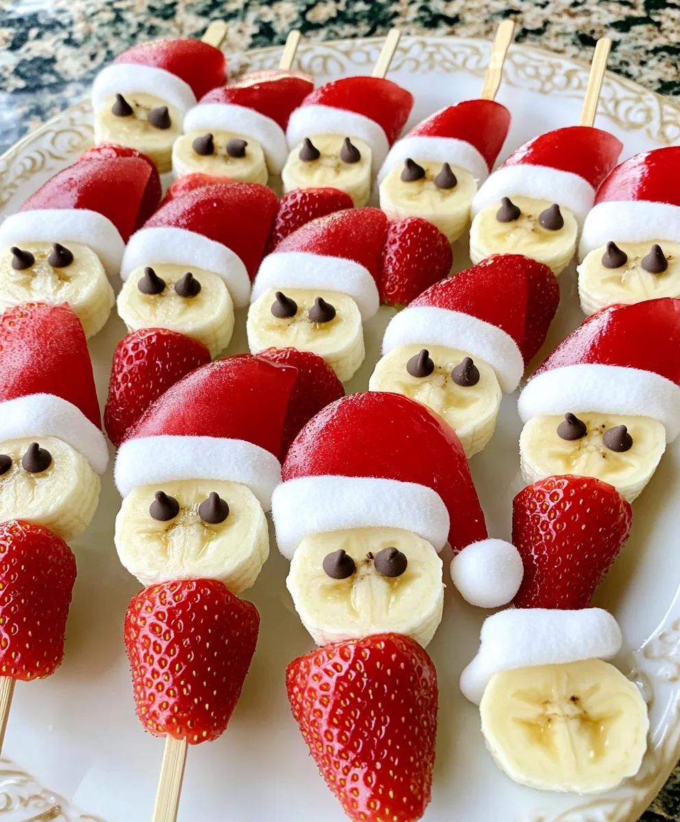 Banana Santa Skewers