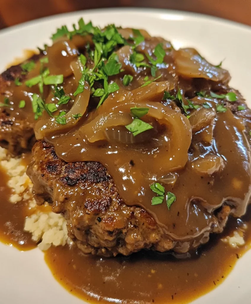 Salisbury Steak with Onion Gravy