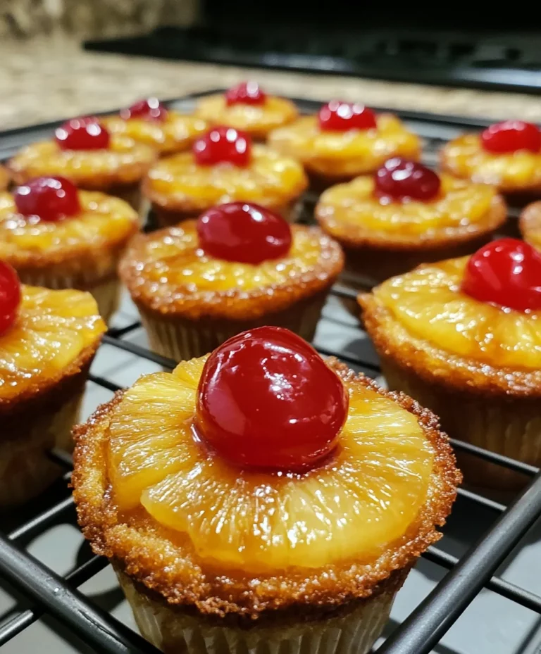Pineapple Upside Down Cupcakes