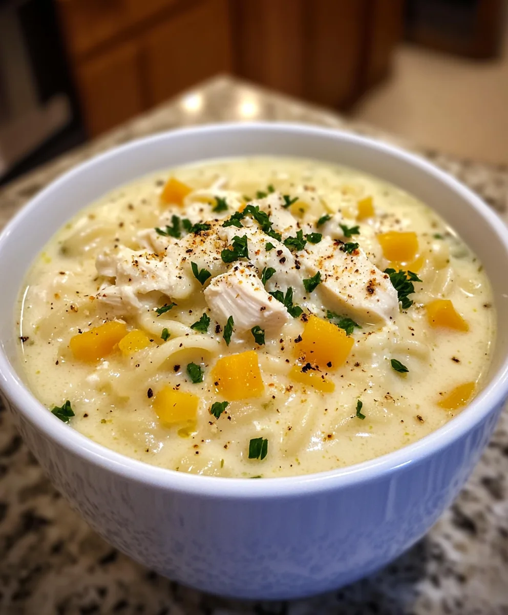 Creamy Chicken Noodle Soup