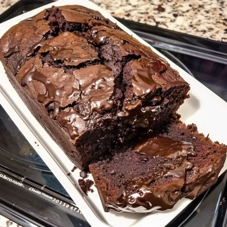 Hot Fudge Brownie Bread