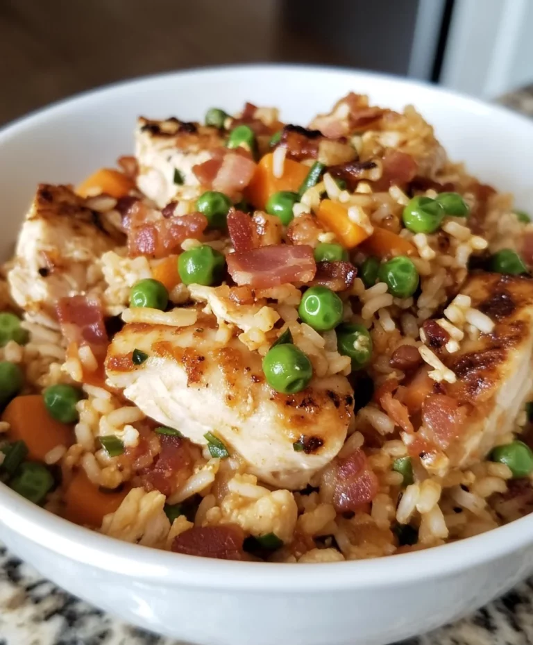 Chicken and Bacon Fried Rice