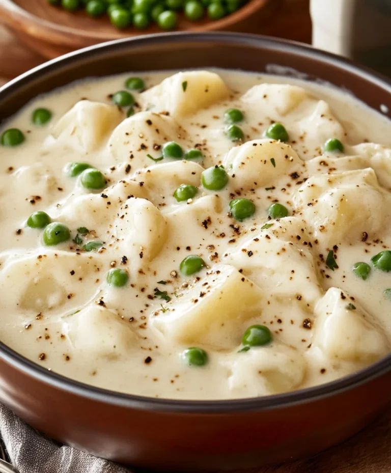 Creamed Potatoes and Peas