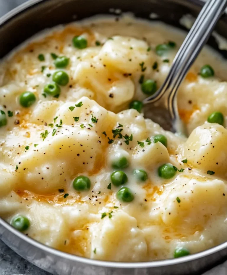 Creamed Potatoes and Peas