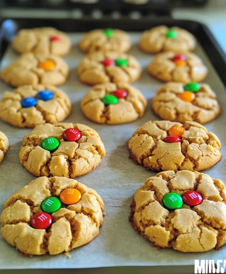 Peanut Butter M&M Cookies