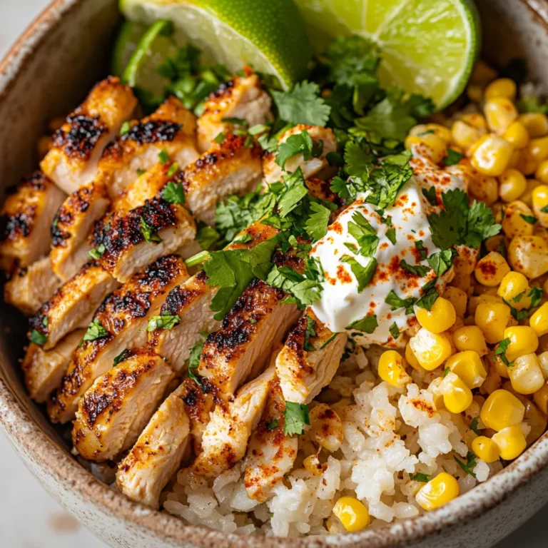 Street Corn Chicken Rice Bowl