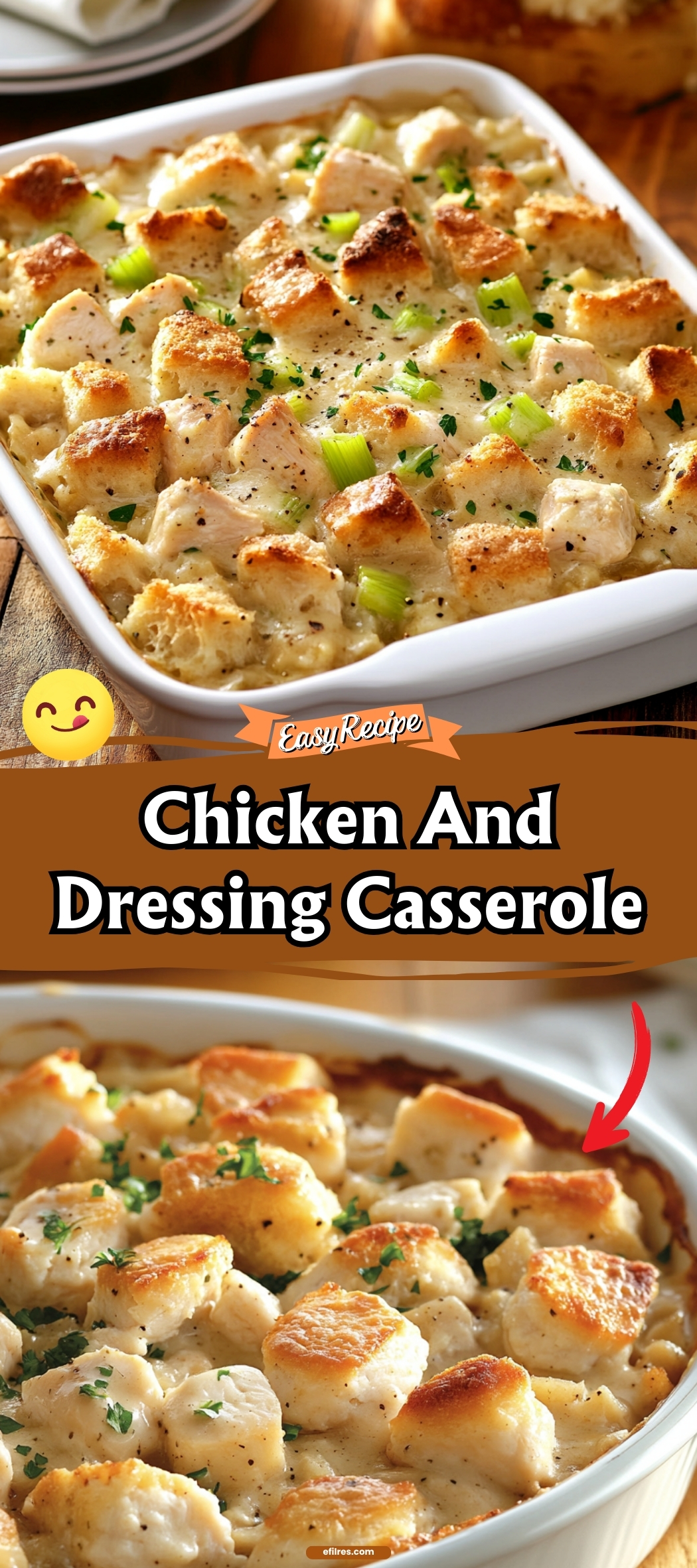 Chicken And Dressing Casserole