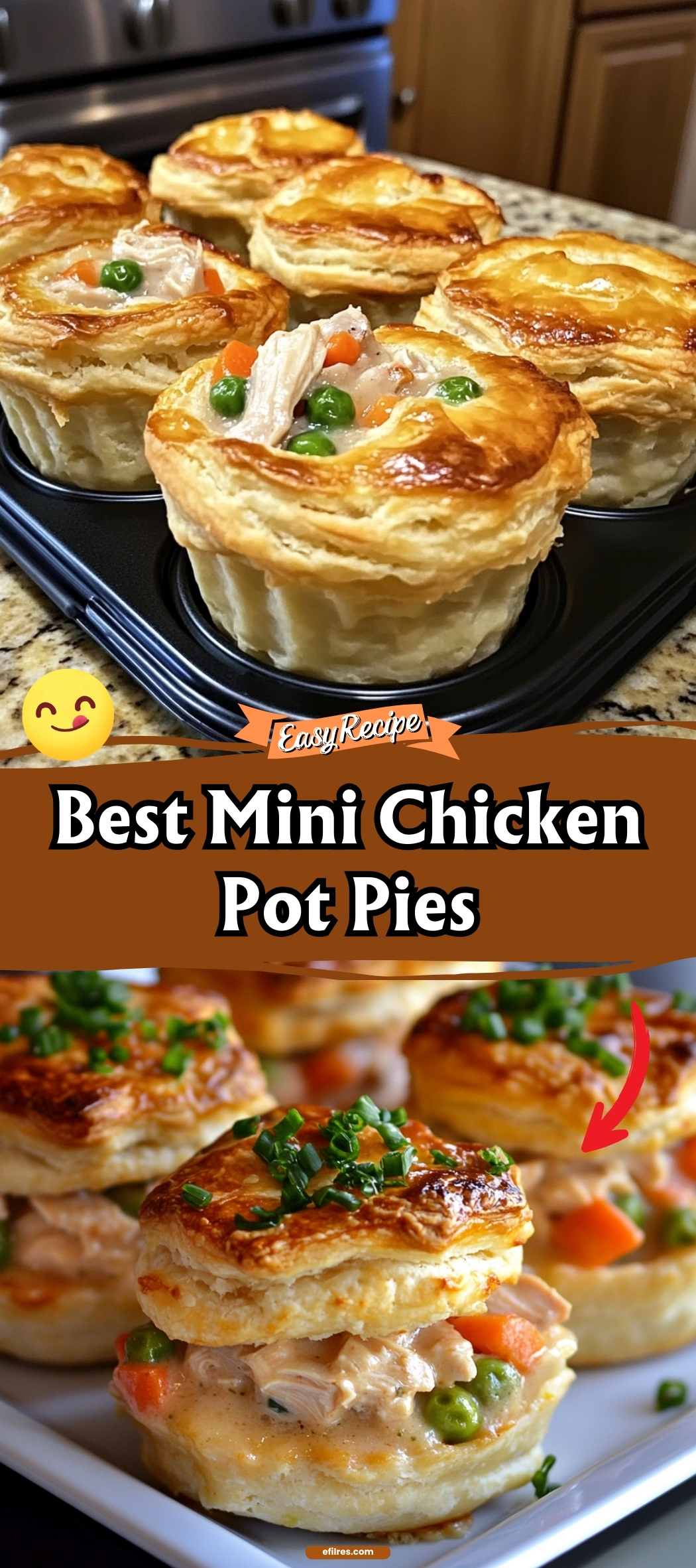 Mini chicken pot pies