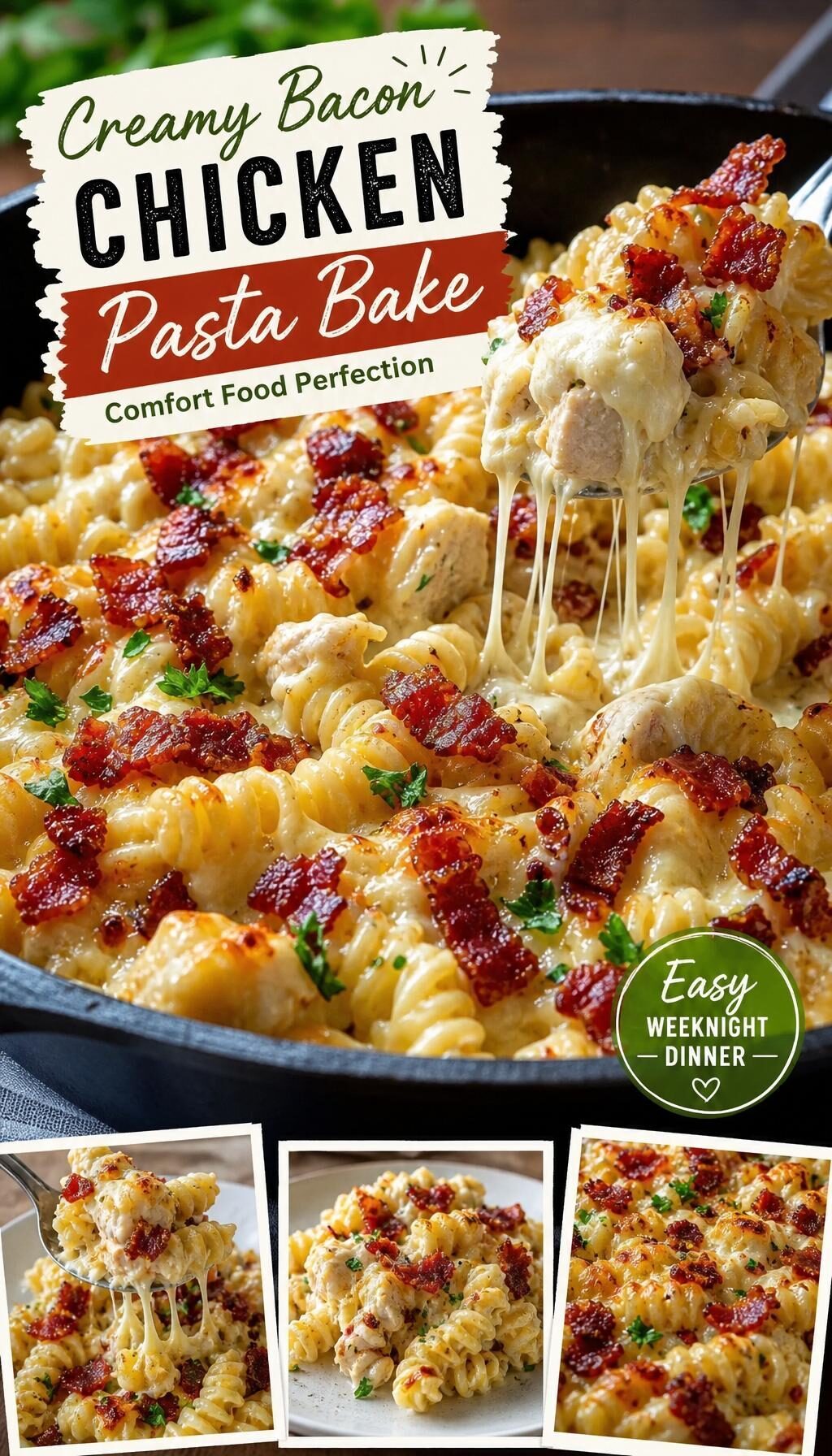 Chicken Bacon Ranch Casserole