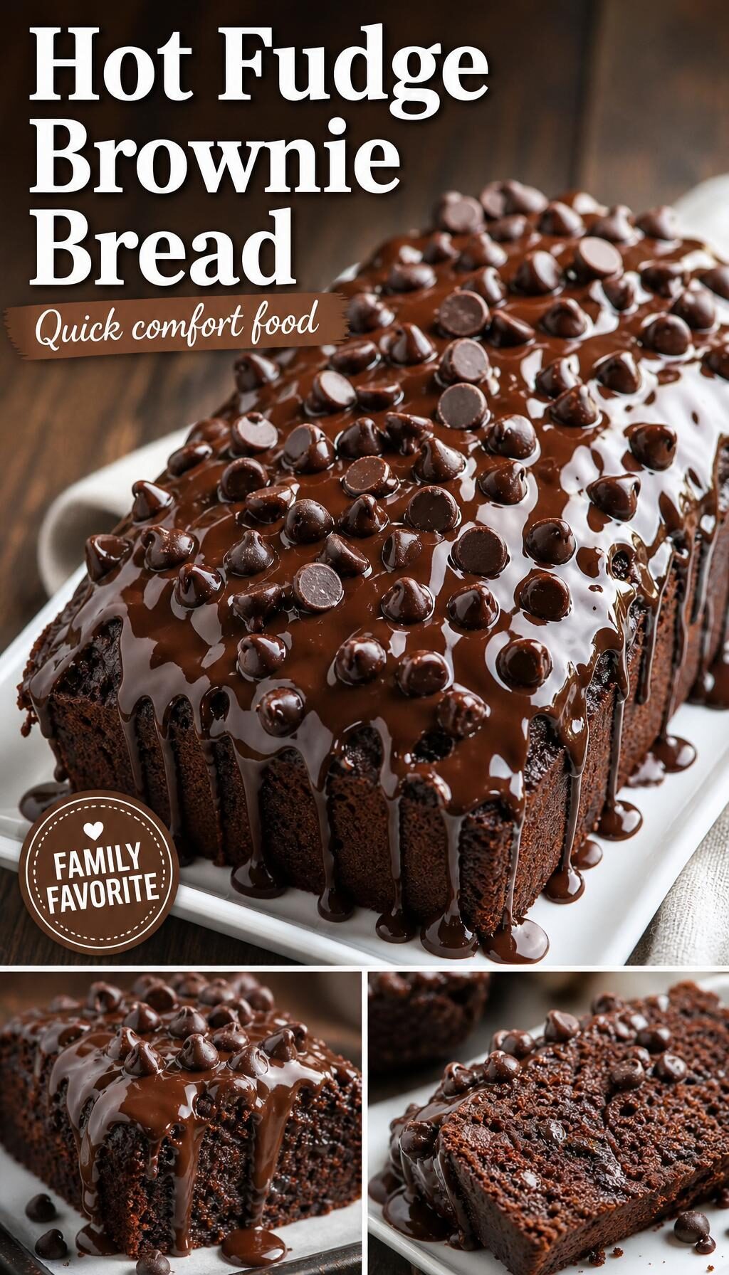 Hot Fudge Brownie Bread