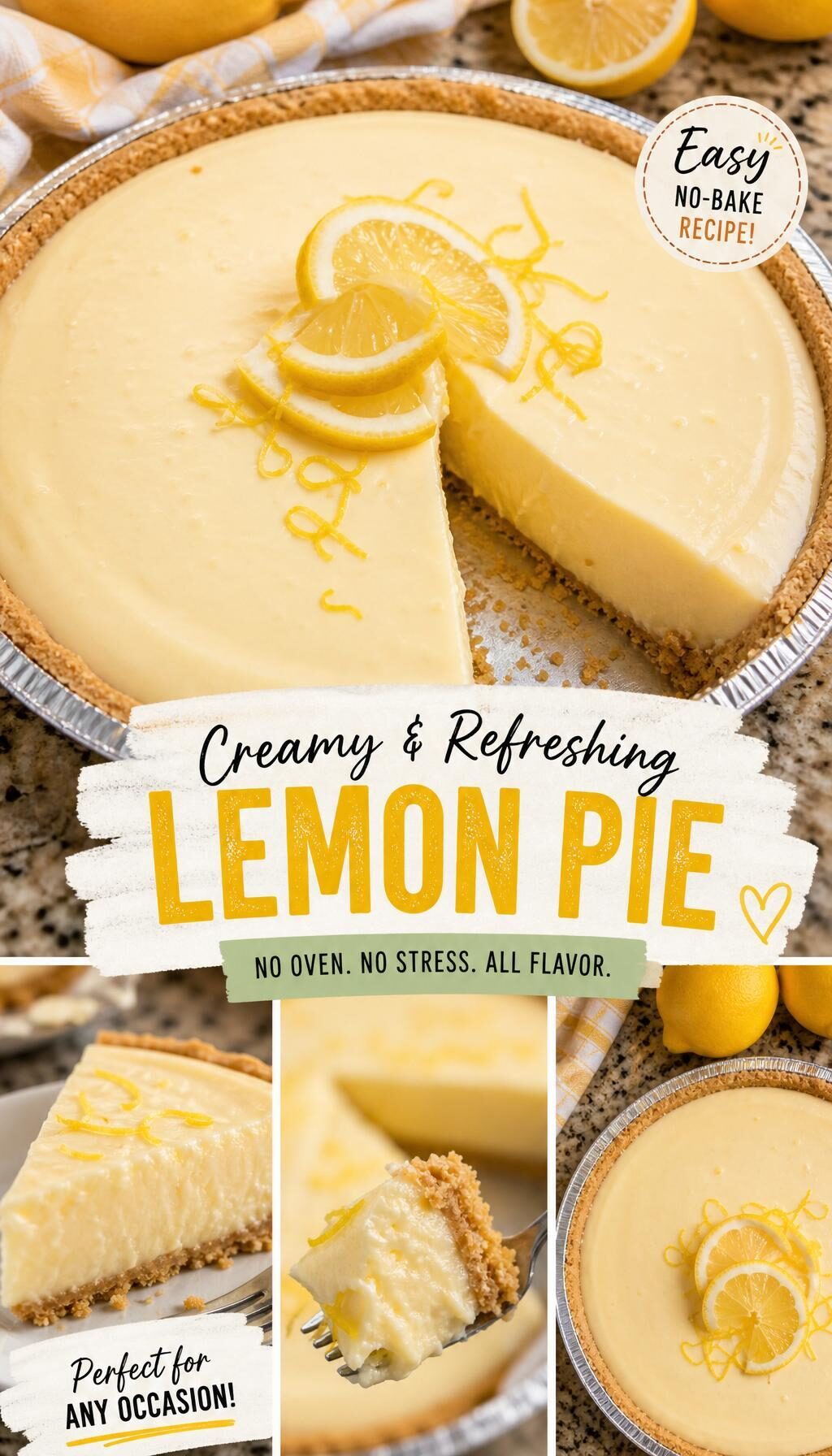 No-Bake Lemon Cream Pie