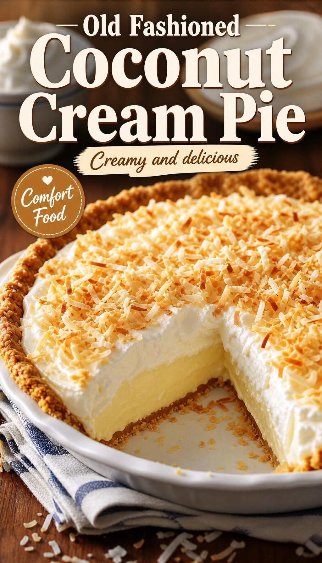 Old Fashioned Coconut Cream Pie